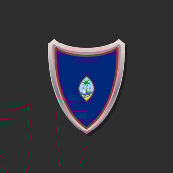 Illustration of Guam flag Template vector