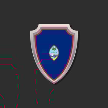 Illustration of Guam flag Template vector