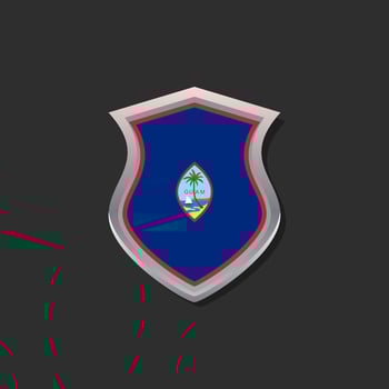 Illustration of Guam flag Template vector