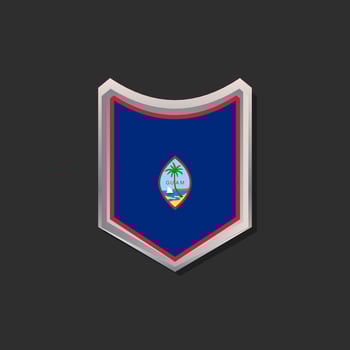 Illustration of Guam flag Template vector