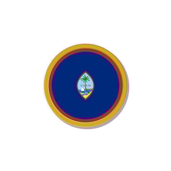 Illustration of Guam flag Template vector