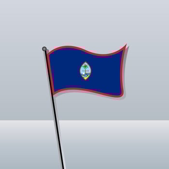 Illustration of Guam flag Template vector