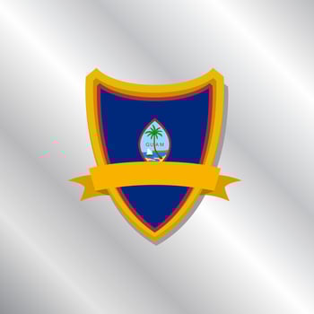 Illustration of Guam flag Template vector