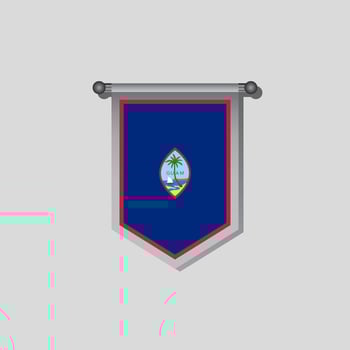Illustration of Guam flag Template vector