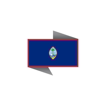 Illustration of Guam flag Template vector