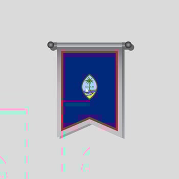 Illustration of Guam flag Template vector
