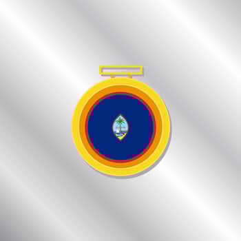Illustration of Guam flag Template vector