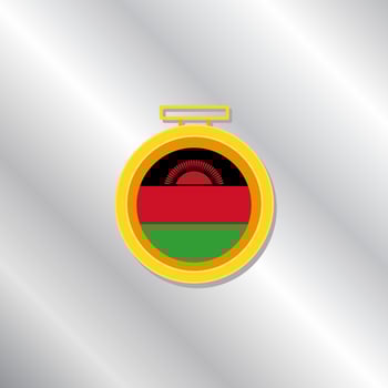 Illustration of Malawi flag Template vector