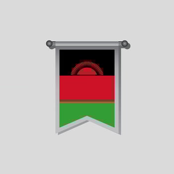 Illustration of Malawi flag Template vector