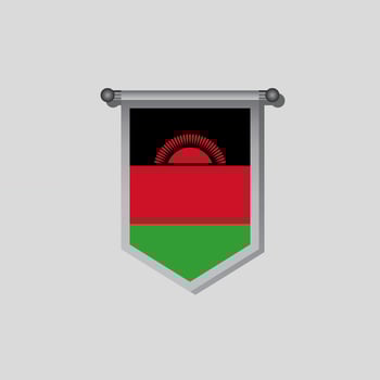 Illustration of Malawi flag Template vector