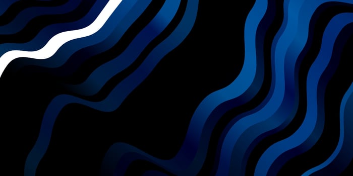 Dark BLUE vector template with wry lines.