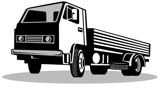 Truck viewed from a low angle png