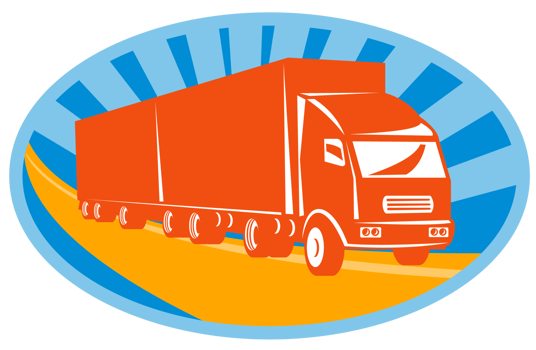 container truck and trailer png