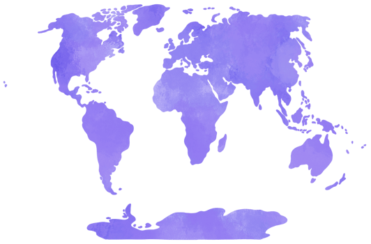 doodle freehand drawing of world map. png