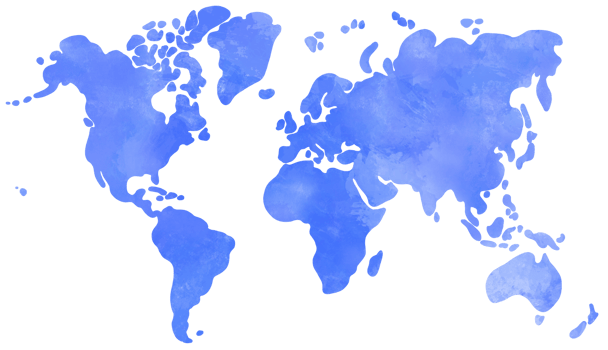 doodle freehand drawing of world map. png