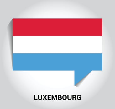 Luxembourg flag design vector