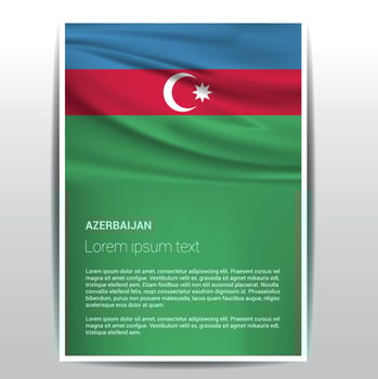 Azerbaijan flag design vector