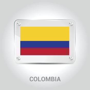Colimbia flag design vector