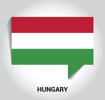 Hungary flag design vector
