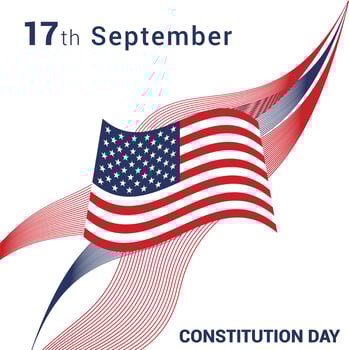Happy Constitution day design card vector