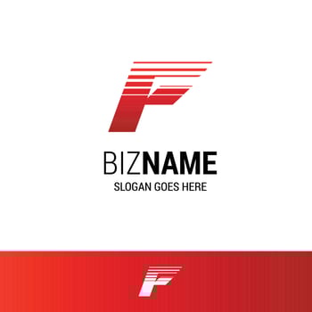 Company Alphabetic logo design with typogrpahy vector