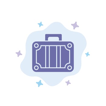 Beach Holiday Transportation Travel Blue Icon on Abstract Cloud Background vector