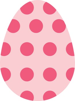 Decoration Easter Easter Egg Egg  Flat Color Icon Vector icon banner Template