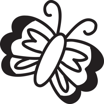Hand Drawn cute butterfly illustration png