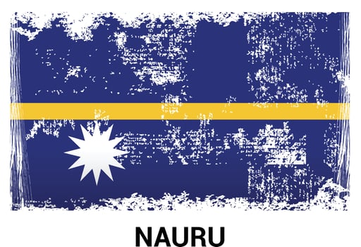 Nauru flag design vector