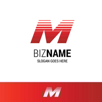 Company Alphabetic logo design with typogrpahy vector