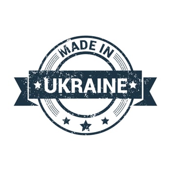 Made in Ukraine stamp design vector