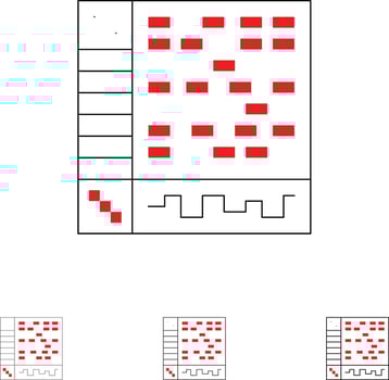 Ableton Application Audio Computer Draw Bold and thin black line icon set vector