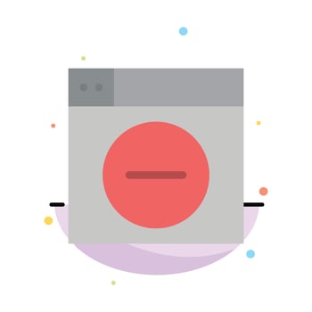 Web Design Less minimize Abstract Flat Color Icon Template vector