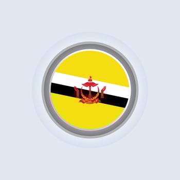 Illustration of Brunei flag Template vector