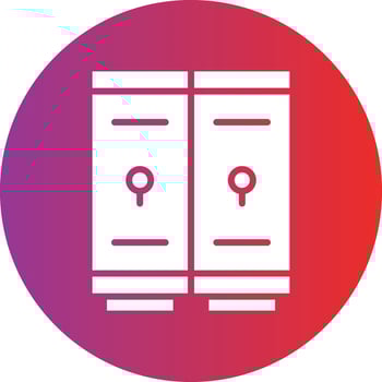 Lockers Icon Style vector