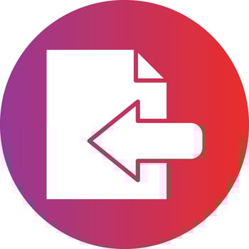 Import Icon Style vector