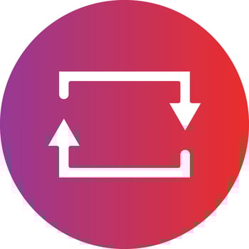 Rectangular Arrow Icon Style vector