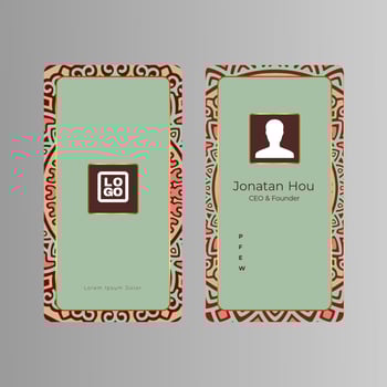 Luxury mandala business card template vector