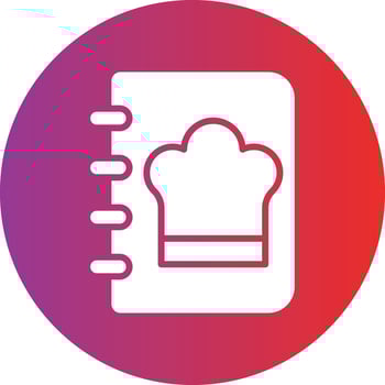 Cookbook Icon Style vector