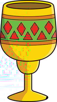 Kwanzaa Unity Cup Cartoon Colored Clipart vector