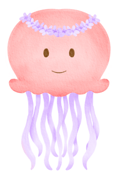 Fairy tale watercolor cartoon cute png