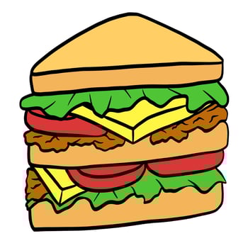 Sandwich vector art