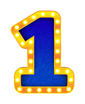 1 retro cinema light bulb sign alphabet png
