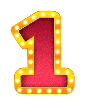 1 retro cinema light bulb sign alphabet png