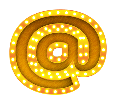 at retro cinema light bulb sign alphabet png