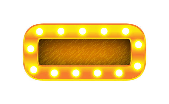 minus retro cinema light bulb sign alphabet png