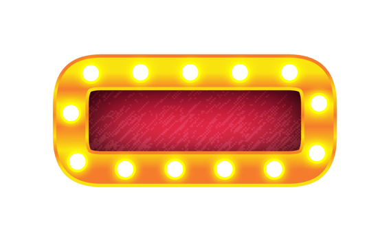 minus retro cinema light bulb sign alphabet png