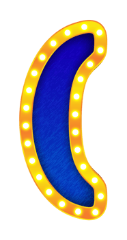 parentheses retro cinema light bulb sign alphabet png