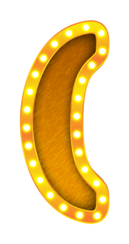 parentheses retro cinema light bulb sign alphabet png