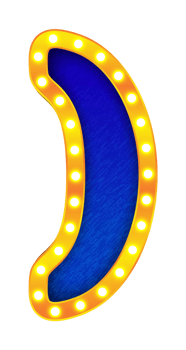 parentheses retro cinema light bulb sign alphabet png